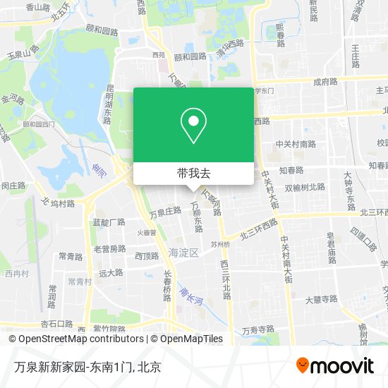 万泉新新家园-东南1门地图