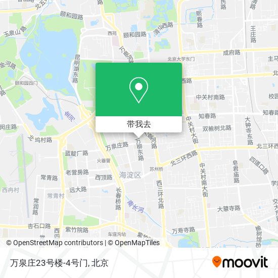 万泉庄23号楼-4号门地图