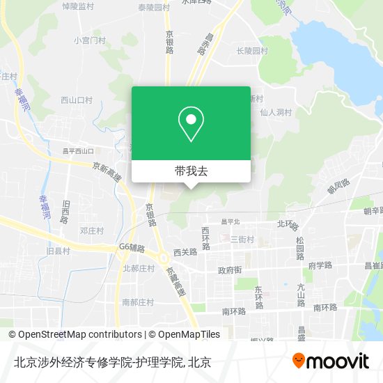 北京涉外经济专修学院-护理学院地图