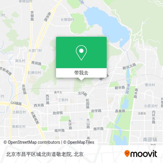 北京市昌平区城北街道敬老院地图