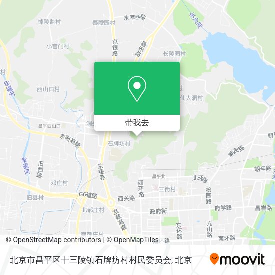 北京市昌平区十三陵镇石牌坊村村民委员会地图