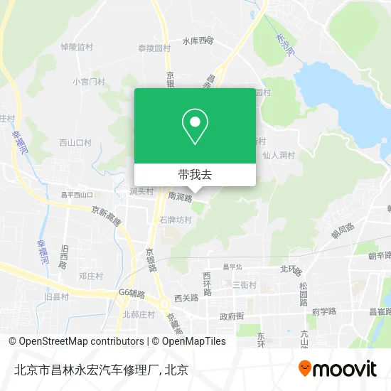 北京市昌林永宏汽车修理厂地图