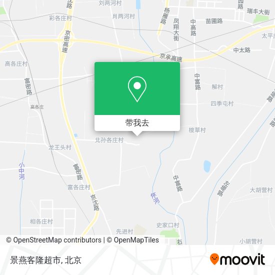 景燕客隆超市地图