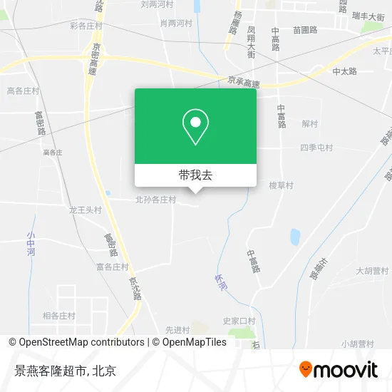 景燕客隆超市地图