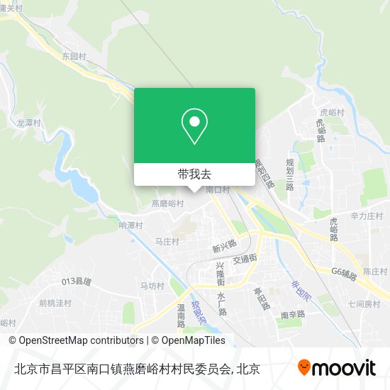 北京市昌平区南口镇燕磨峪村村民委员会地图