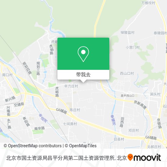 北京市国土资源局昌平分局第二国土资源管理所地图