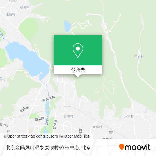 北京金隅凤山温泉度假村-商务中心地图