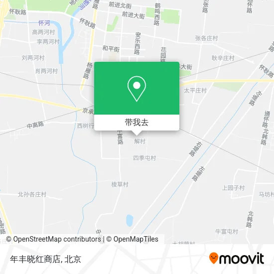 年丰晓红商店地图