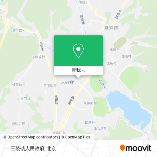 十三陵镇人民政府地图