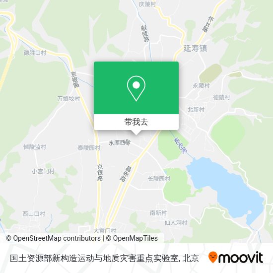 国土资源部新构造运动与地质灾害重点实验室地图