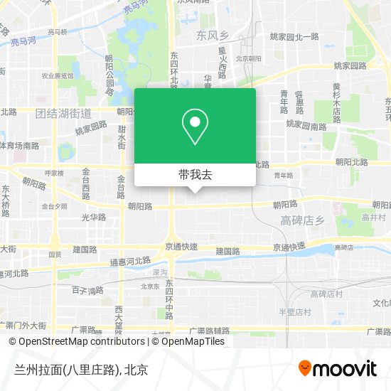 兰州拉面(八里庄路)地图