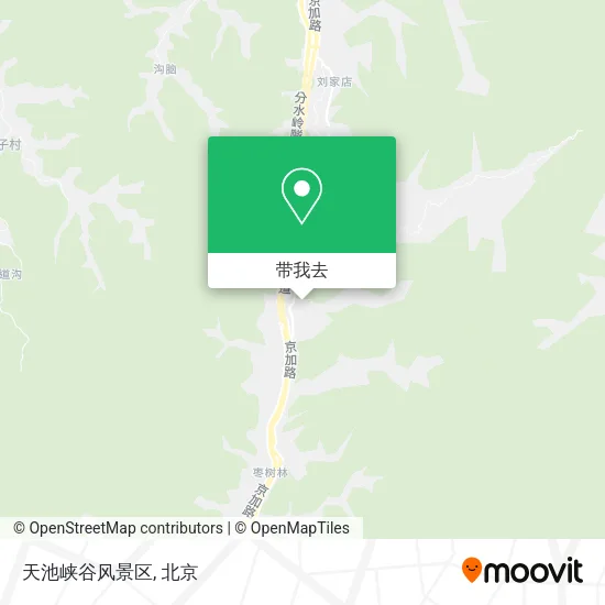 天池峡谷风景区地图