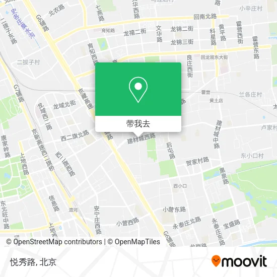 悦秀路地图