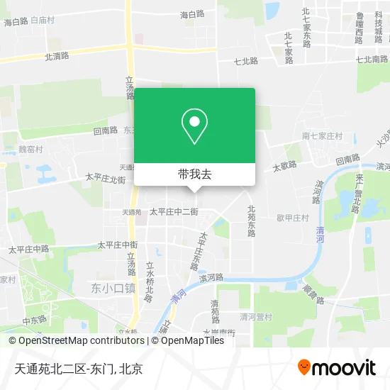 天通苑北二区-东门地图
