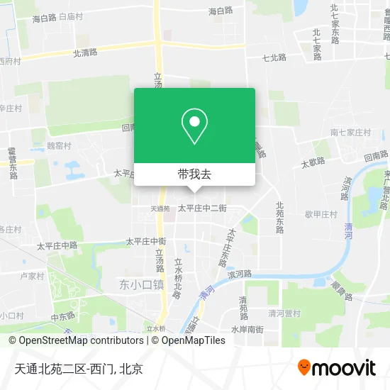 天通北苑二区-西门地图