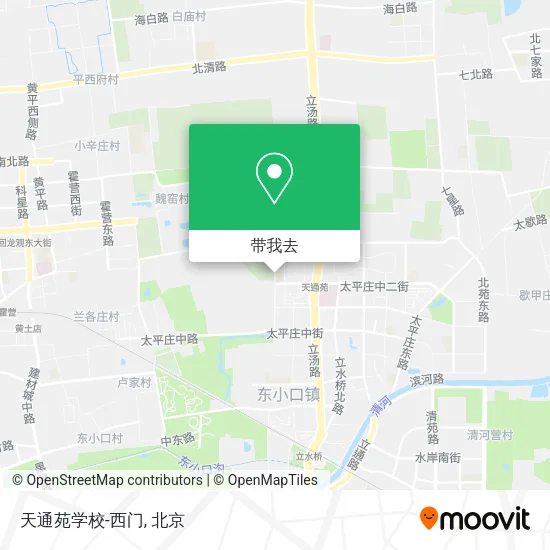 天通苑学校-西门地图