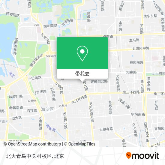 北大青鸟中关村校区地图