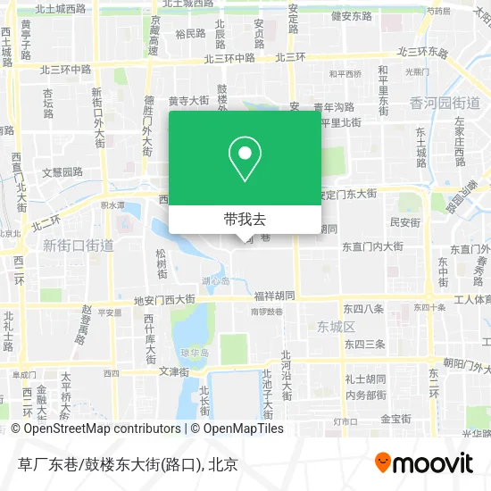 草厂东巷/鼓楼东大街(路口)地图