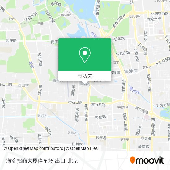 海淀招商大厦停车场-出口地图