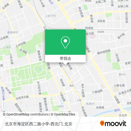 北京市海淀区西二旗小学-西北门地图