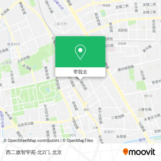 西二旗智学苑-北2门地图