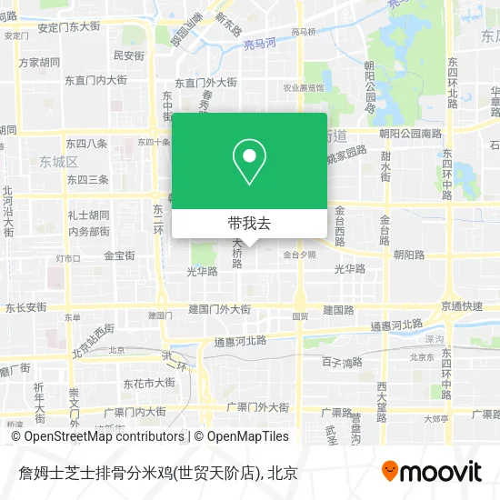 詹姆士芝士排骨分米鸡(世贸天阶店)地图