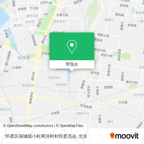 怀柔区庙城镇小杜两河村村民委员会地图