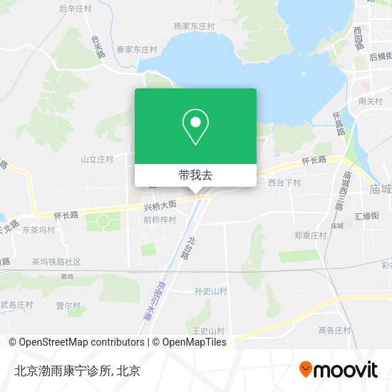 北京渤雨康宁诊所地图