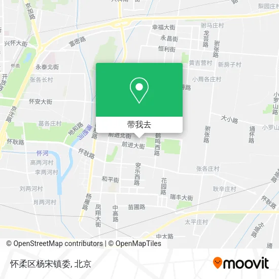 怀柔区杨宋镇委地图