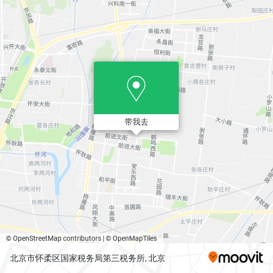 北京市怀柔区国家税务局第三税务所地图