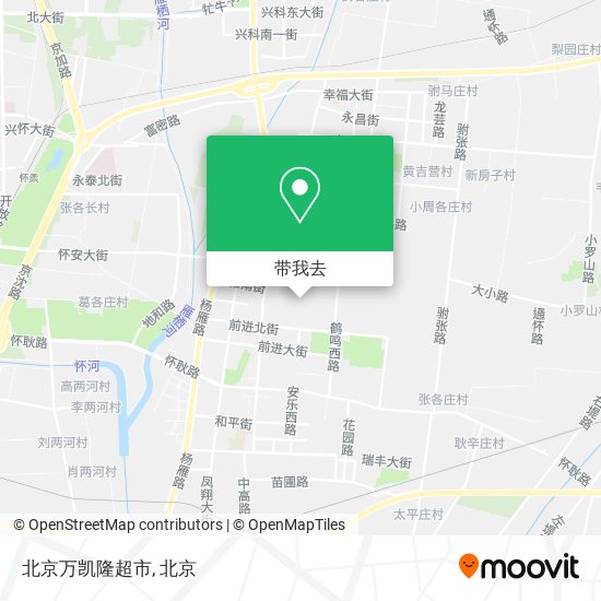 北京万凯隆超市地图