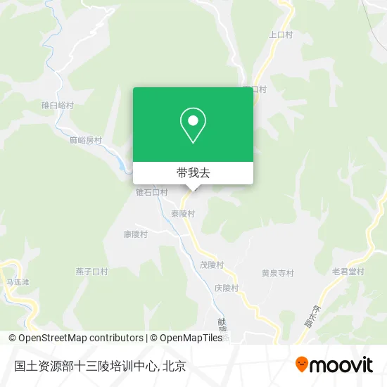 国土资源部十三陵培训中心地图