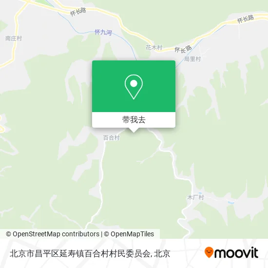 北京市昌平区延寿镇百合村村民委员会地图