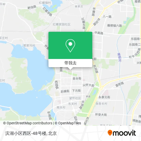 滨湖小区西区-48号楼地图