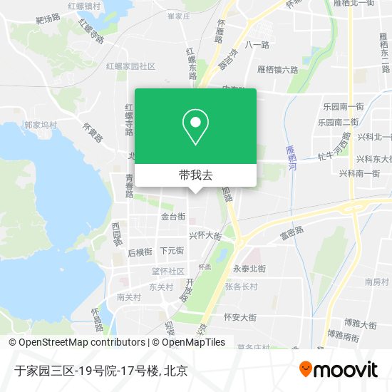 于家园三区-19号院-17号楼地图