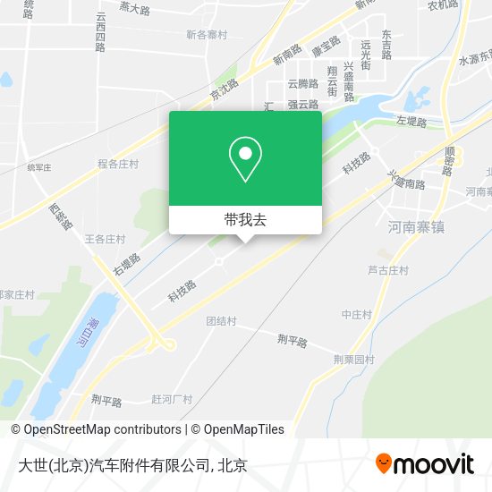 大世(北京)汽车附件有限公司地图