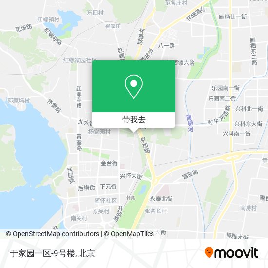 于家园一区-9号楼地图