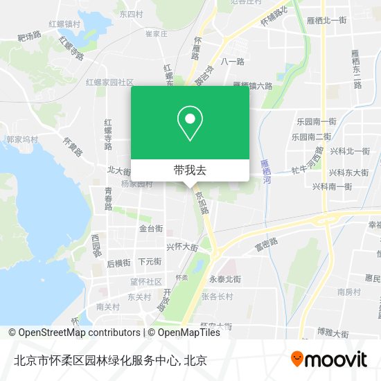 北京市怀柔区园林绿化服务中心地图