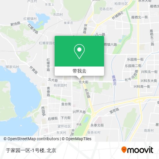 于家园一区-1号楼地图