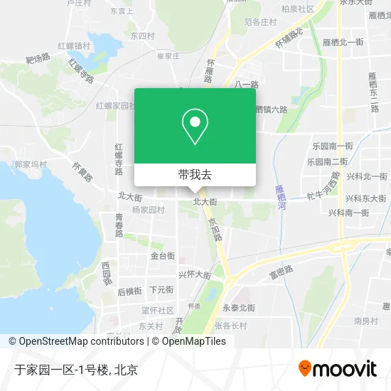 于家园一区-1号楼地图