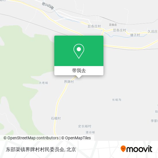 东邵渠镇界牌村村民委员会地图