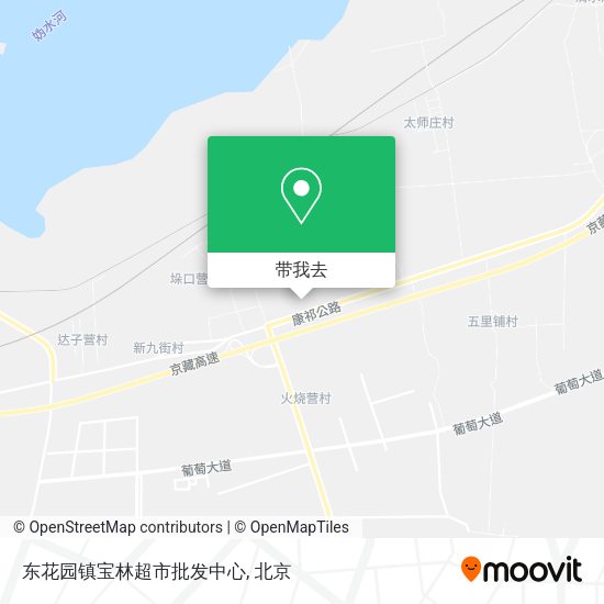 东花园镇宝林超市批发中心地图