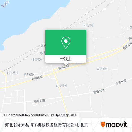 河北省怀来县博宇机械设备租赁有限公司地图