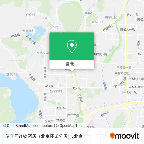便宜居连锁酒店（北京怀柔分店）地图