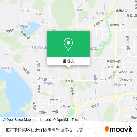 北京市怀柔区社会保险事业管理中心地图