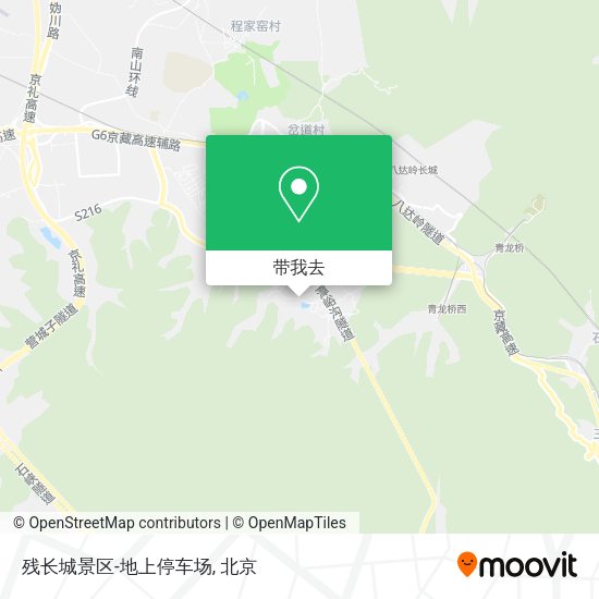 残长城景区-地上停车场地图