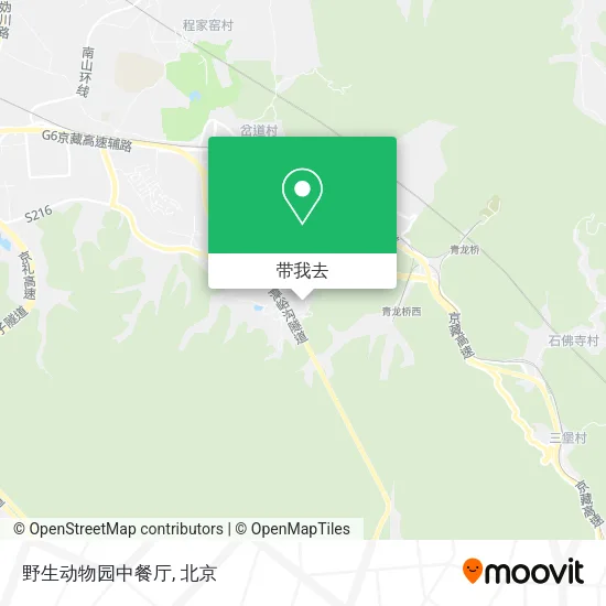 野生动物园中餐厅地图