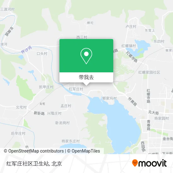 红军庄社区卫生站地图