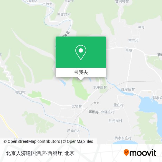 北京人济建国酒店-西餐厅地图