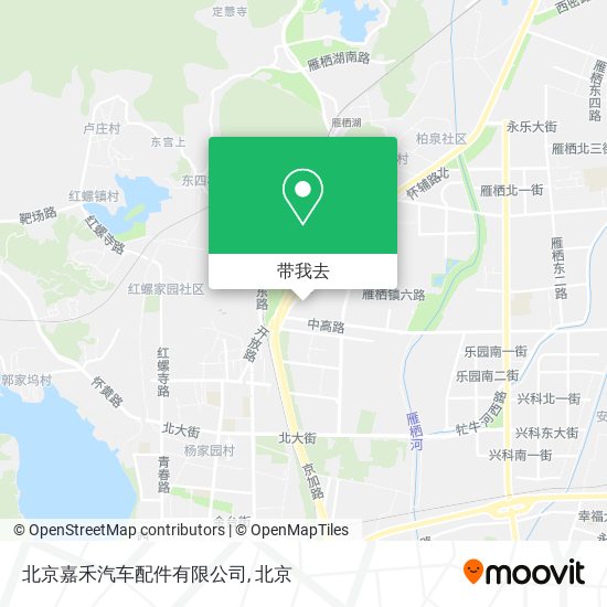 北京嘉禾汽车配件有限公司地图